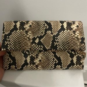 SnakeSkin Crossbody/Clutch from Aldo. Multiple compartments. #Aldo #SnakeSkin